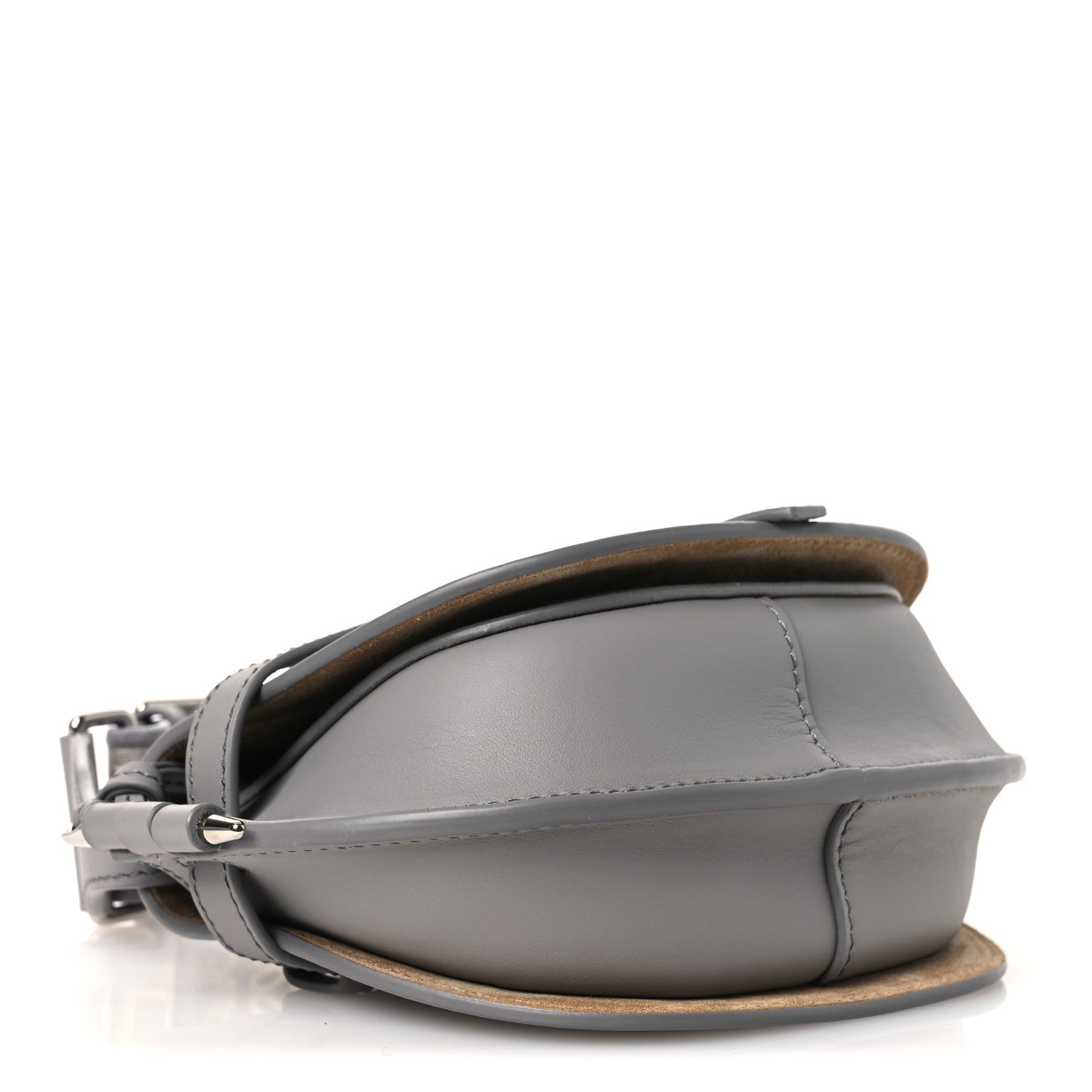 Calfskin Jacquard Mini Gate Dual Bag Ash Grey