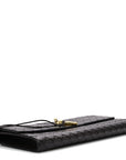 Nappa Intrecciato Long Andiamo Top Handle Clutch Fondant