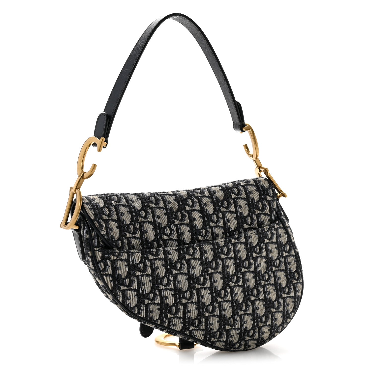 Oblique Saddle Bag Blue