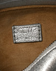 Laminated Lambskin Mini Puzzle Edge Bag Silver