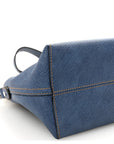 Cuoio Romano Selleria Denim Effect Medium By The Way Soft Boston Bag Blue