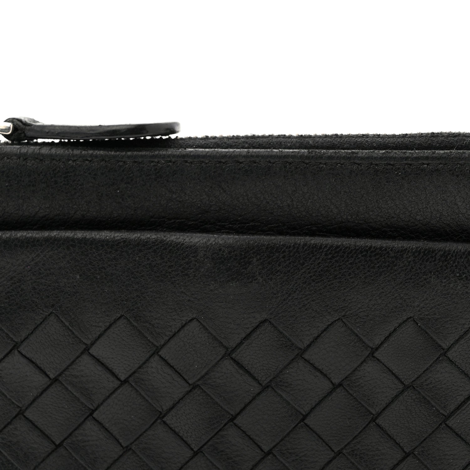 Nappa Intrecciato Key Holder Black