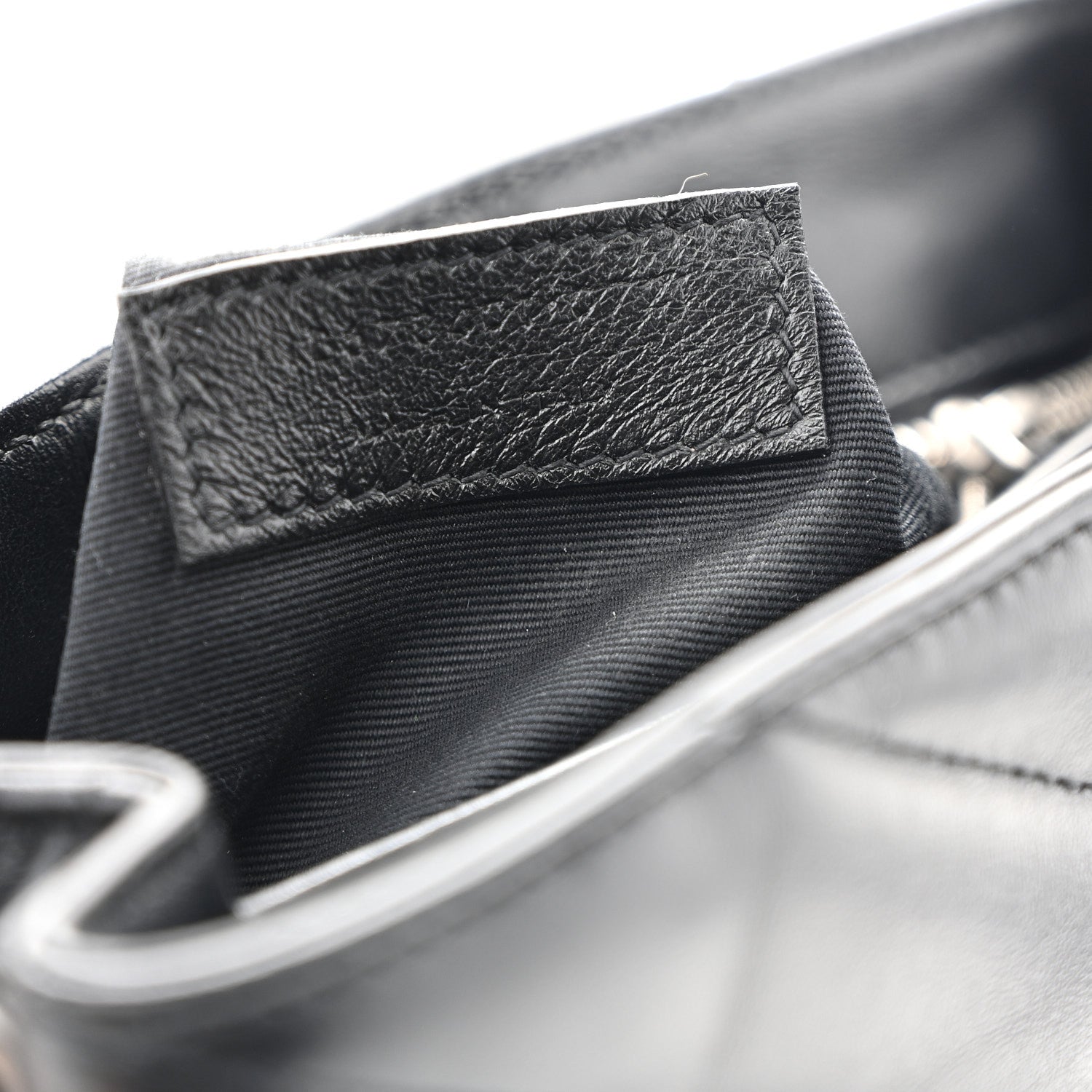 Calfskin Y Quilted Monogram Toy Loulou Crossbody Bag Black