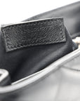 Calfskin Y Quilted Monogram Toy Loulou Crossbody Bag Black