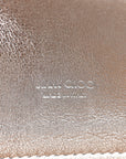 Metallic Mirror Fabric Emmie Clutch Bag Silver