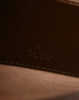 GG Supreme Monogram Azalea Calfskin Web Mini Jackie 1961 Hobo Beige Ebony Brown Sugar