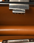 Patent Peekaboo Cut Caramello