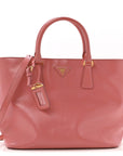 Saffiano Vernice Galleria Shopping Tote Begonia