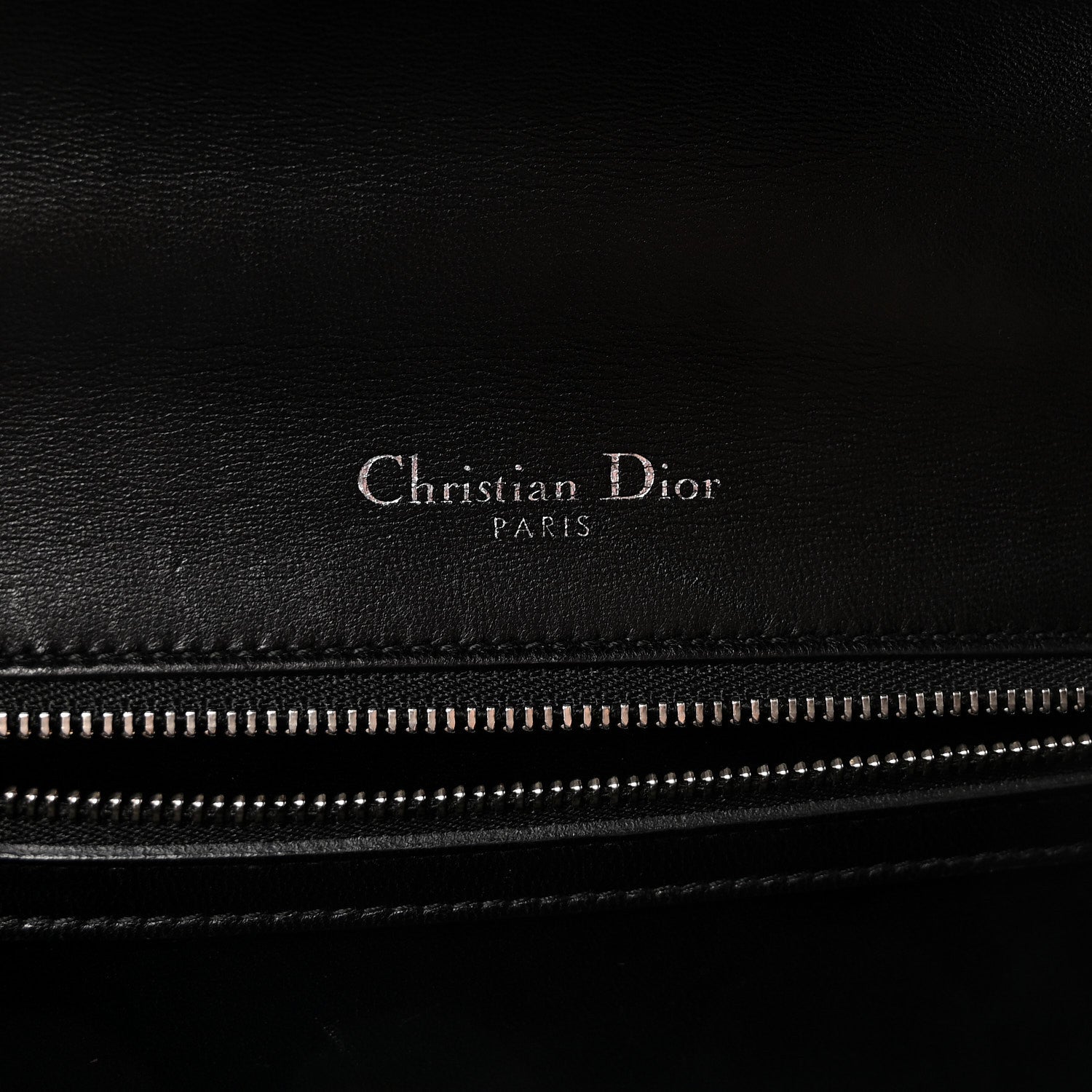 Lambskin Multi Studded Medium D1ORama Flap Bag Black