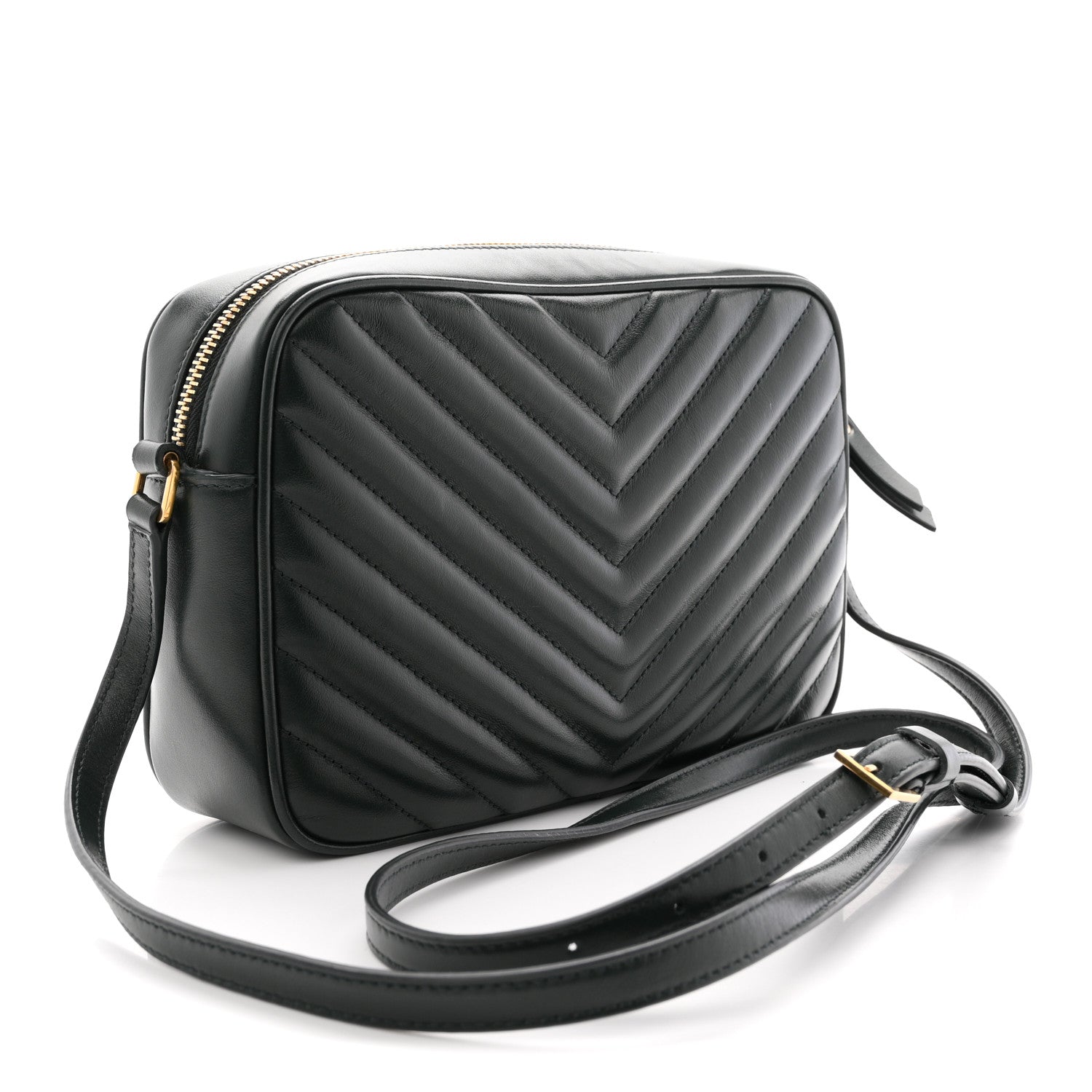 Calfskin Matelasse Monogram Lou Camera Bag Military Green