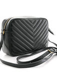 Calfskin Matelasse Monogram Lou Camera Bag Military Green