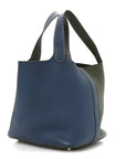 Taurillon Clemence Casaque Picotin Lock 22 MM  Bleu Thalassa Canopee