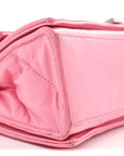 Crushed Calfskin Quilted Small Crush Chain Bag Sweet Pink