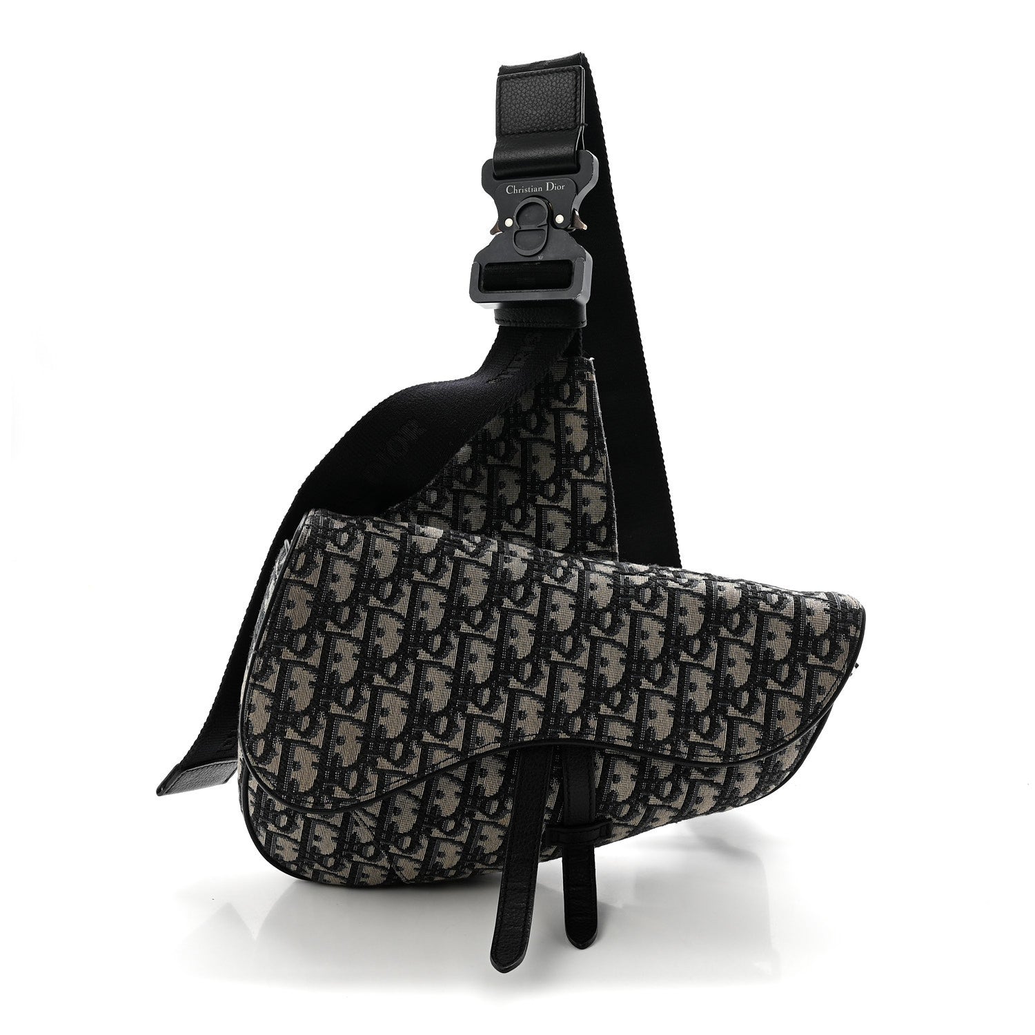 Oblique Mens Saddle Bag Blue