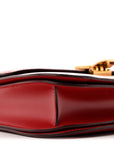 Box Calfskin Medium Classic Box Flap Bag Red