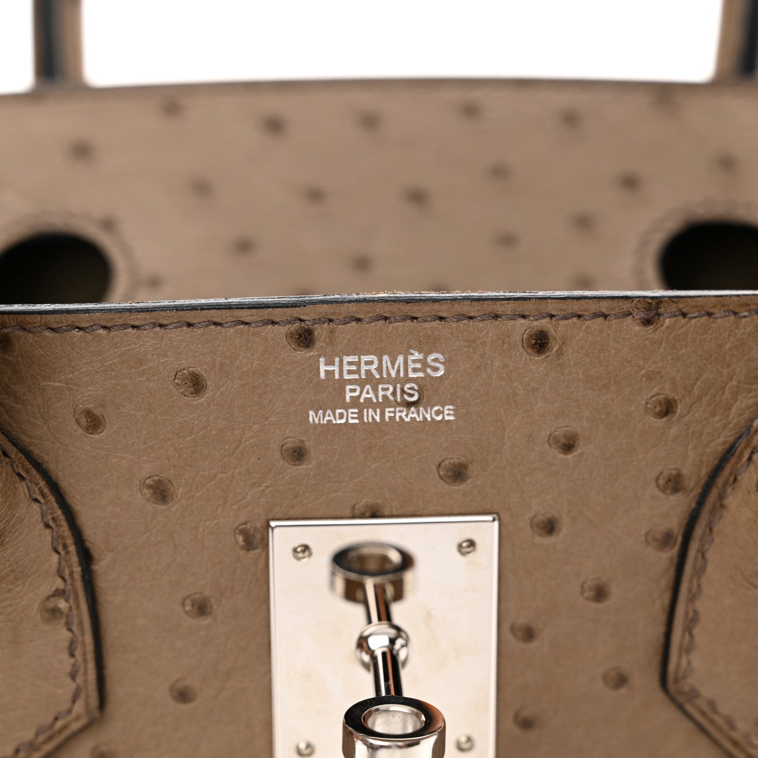 Ostrich Birkin 30 Mousse