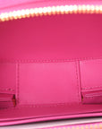 Calfskin CD Signature Oval Crossbody Camera Bag Rani Pink