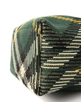 Canvas Knitted Check Mini Peg Duffle Bag Ivy