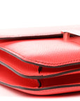 Epsom Enamel Constance 18 Rose Texas Rouge De Coeur