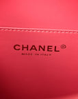 Caviar Quilted CC North South Filigree Vanity Case Pink
