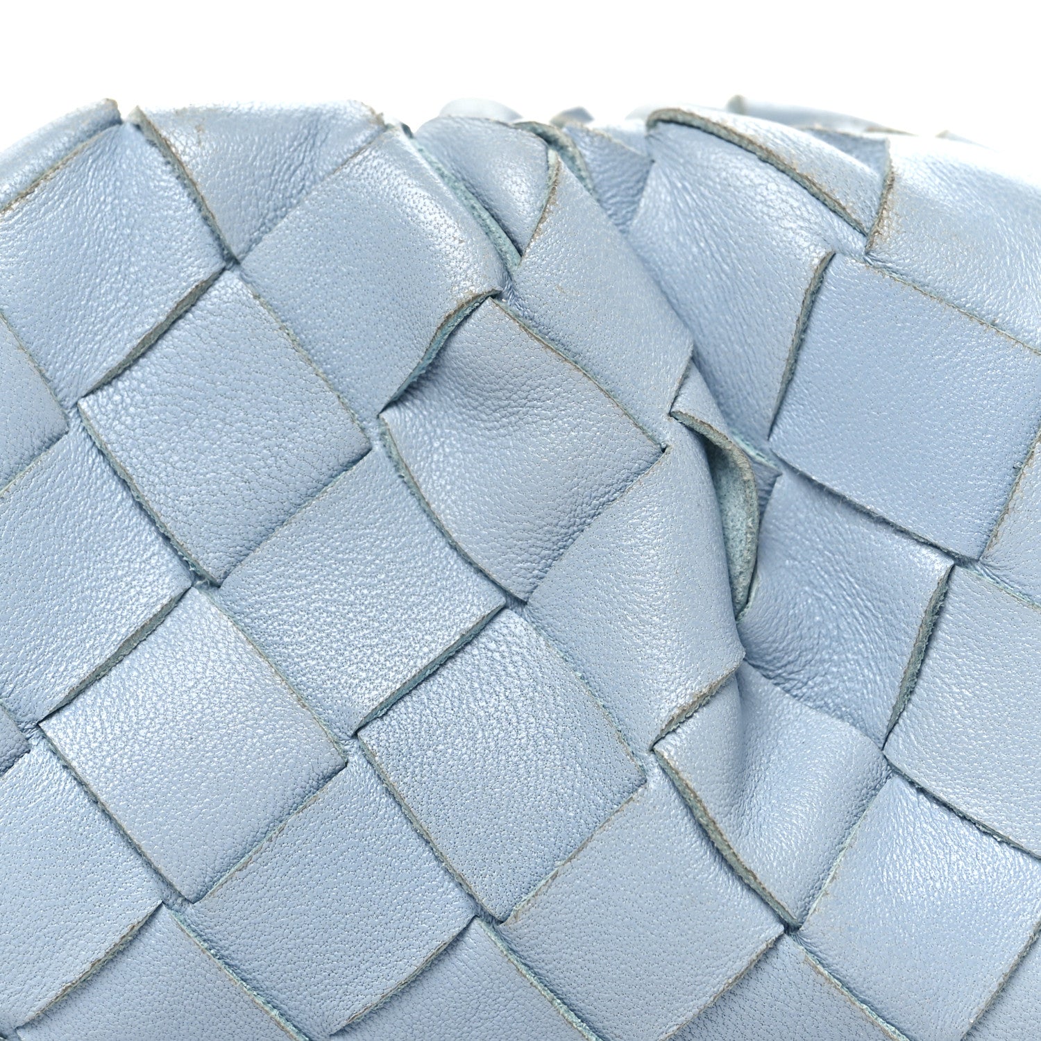 Nappa Intrecciato Coin Purse Ice