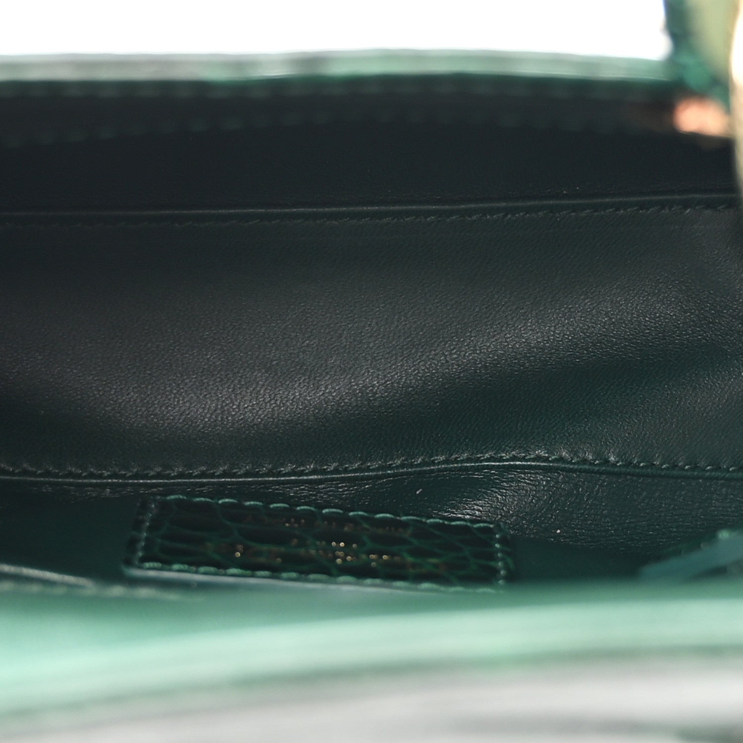Alligator Crystal Mini Lady D1OR Dark Green