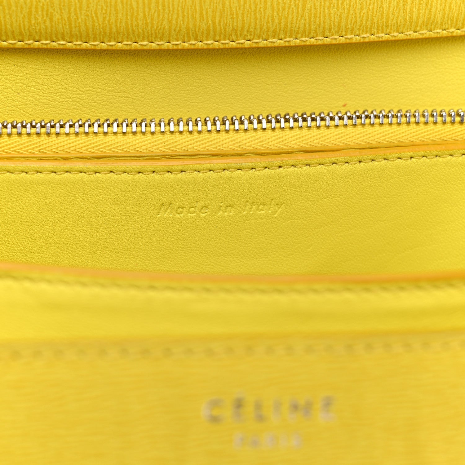 Liege Calfskin Medium Classic Box Flap Bag Fluo Yellow