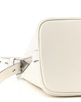Saffiano Cuir Small Matinee Tote  Bianco Black