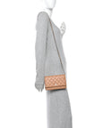 Caviar Quilted Wallet on Chain WOC Beige