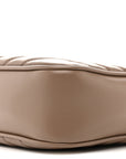 Calfskin Matelasse Monogram Lou Camera Bag Dark Beige