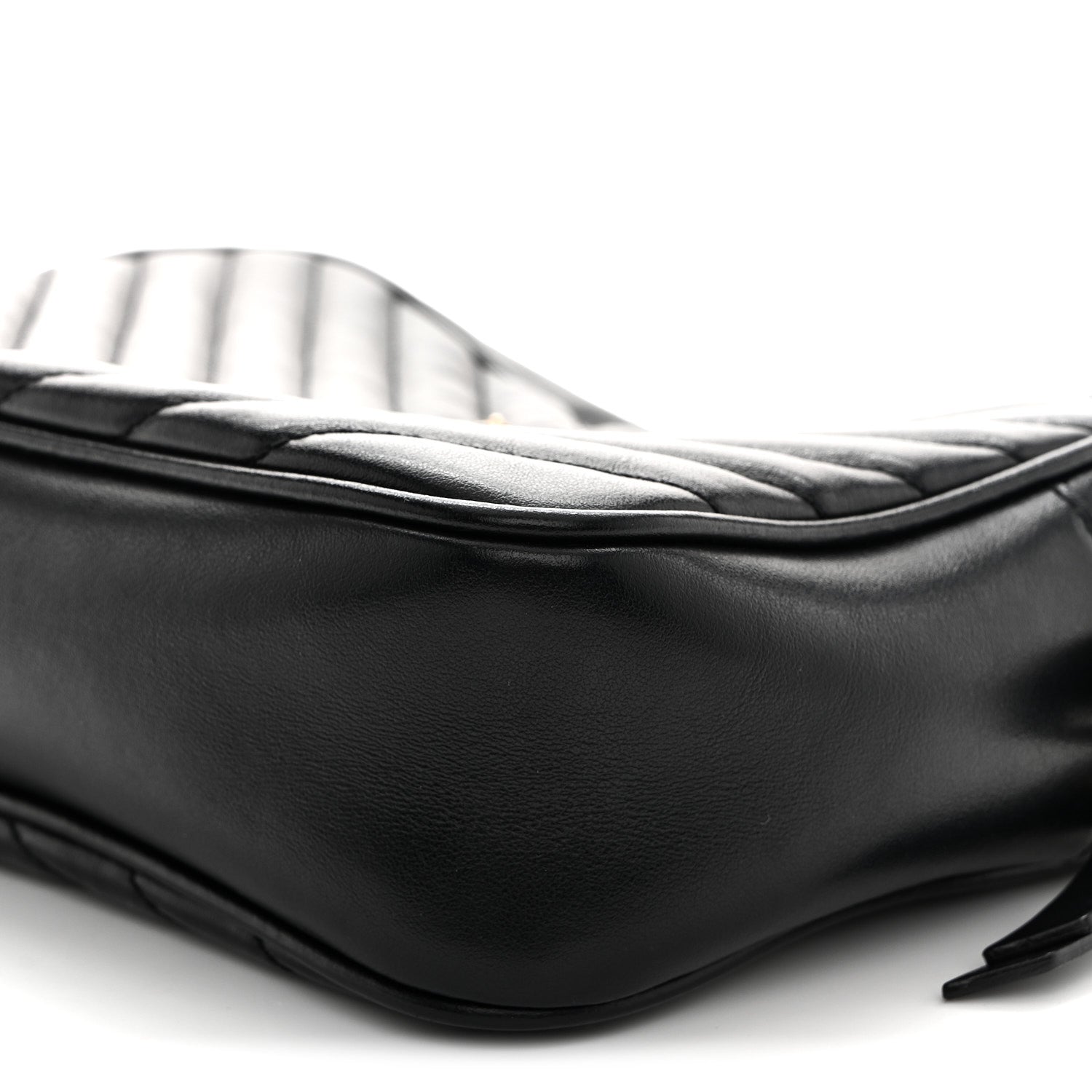 Calfskin Matelasse Monogram Lou Camera Bag Black