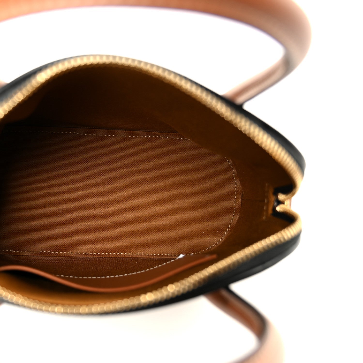 Canvas Calfskin Triomphe Teen Honorine Bag Tan