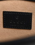 GG Supreme Monogram Textured Dollar Calfskin Super Mini Dionysus Shoulder Bag Beige Blue