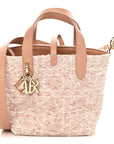 Tweed Cannage Small Vertical Toujours Rose des Vents