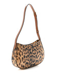 Canvas Calfskin Medium Tilly Triomphe Shoulder Bag Leopard