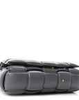 Nappa Maxi Intreccio Padded Cassette Crossbody Bag Thunder