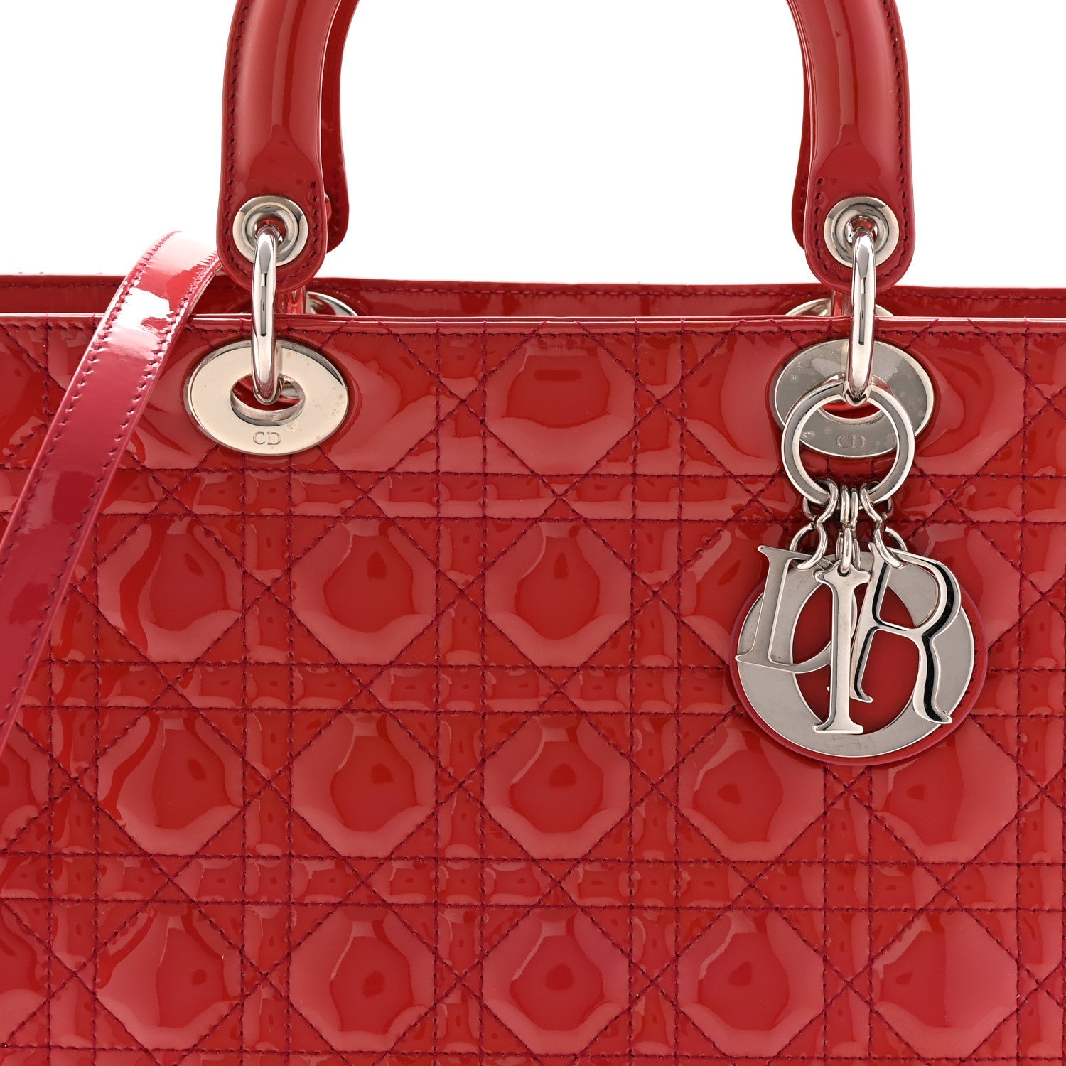 Patent Cannage Large Lady D1OR Fuchsia