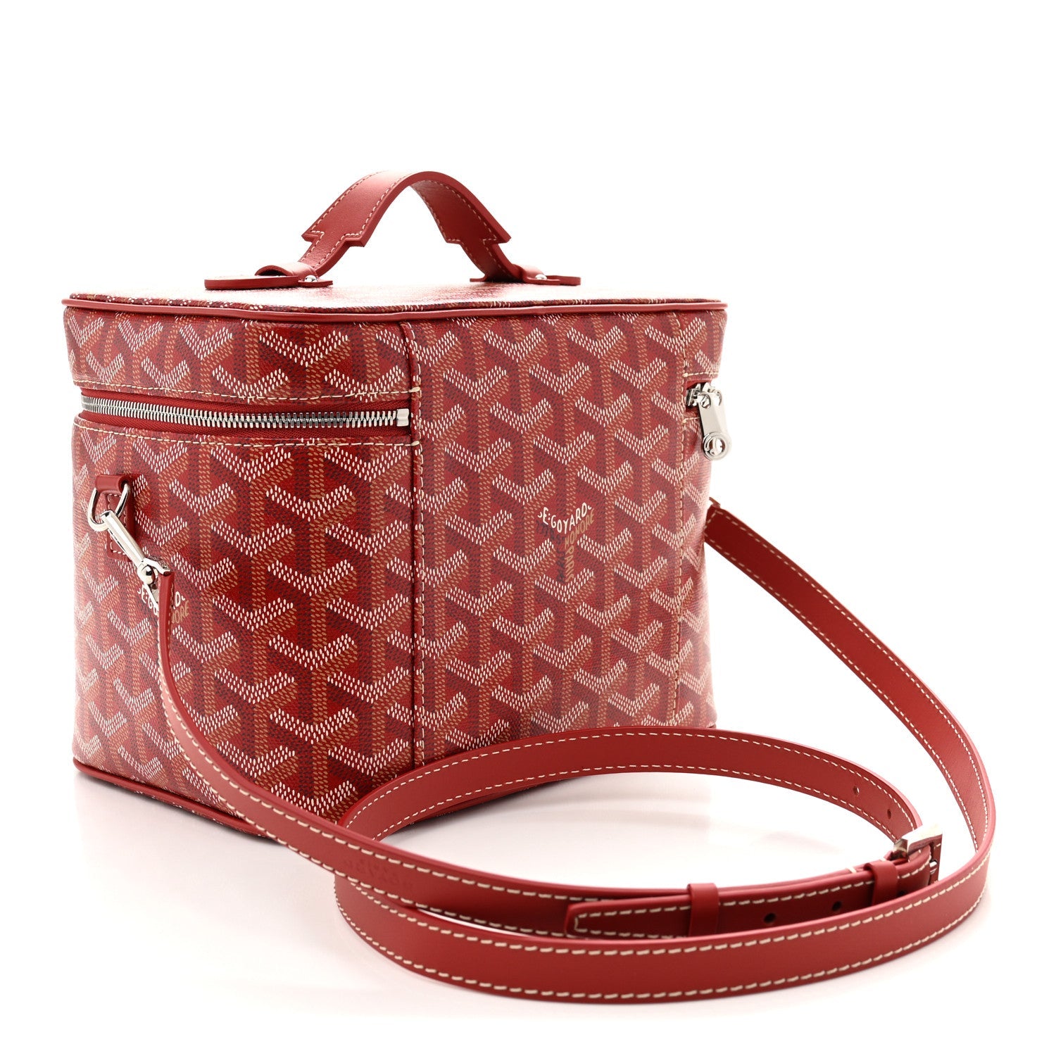 Goyardine Muse Vanity Case Red