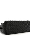 Nappa Intrecciato Medium Andiamo Shoulder Bag Black