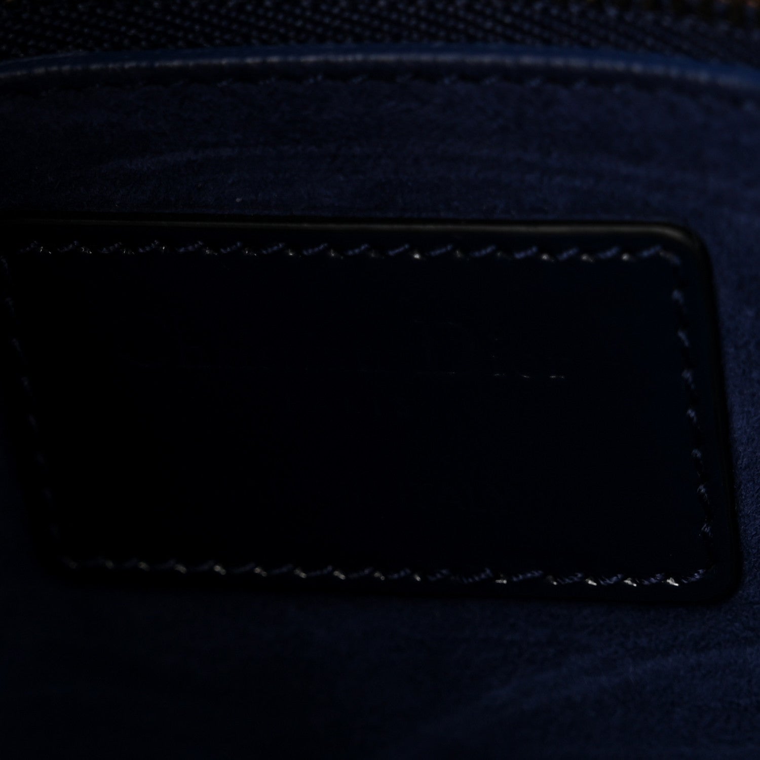 Patent Cannage Medium Supple Lady D1OR  Navy Blue