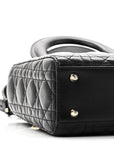 Lambskin Cannage Small My ABCD1OR Lady D1OR Black