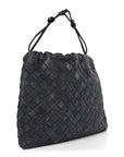 Suede Calfskin Intrecciato Medium Dustbag Grey