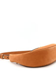 Suede Medium Strap Ava Triomphe Shoulder Bag Camel