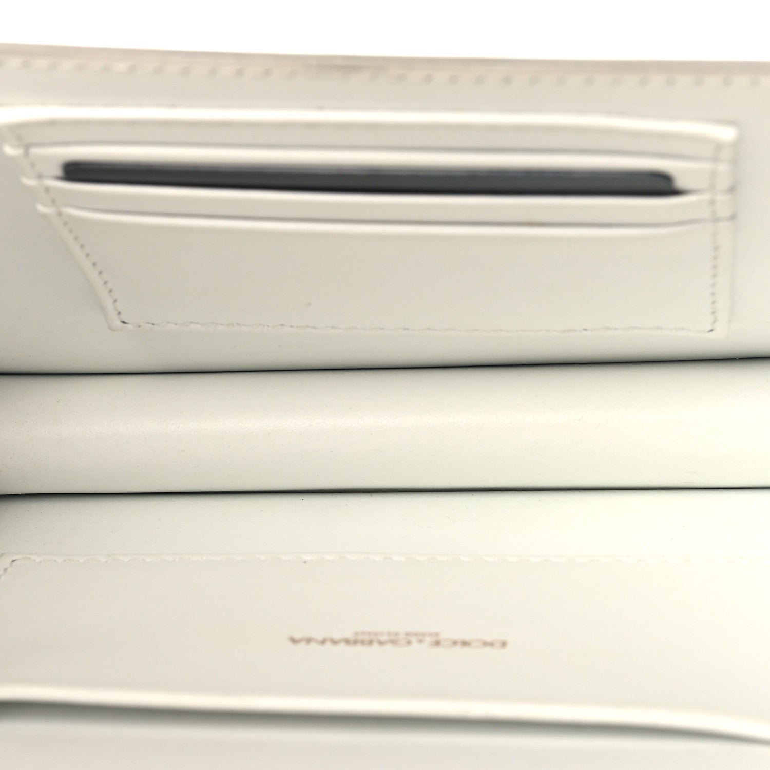 Smooth Calfskin Mini Devotion Envelope Bag White