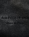 Calfskin Matelasse Monochrome Monogram Mini Lou Camera Bag Black