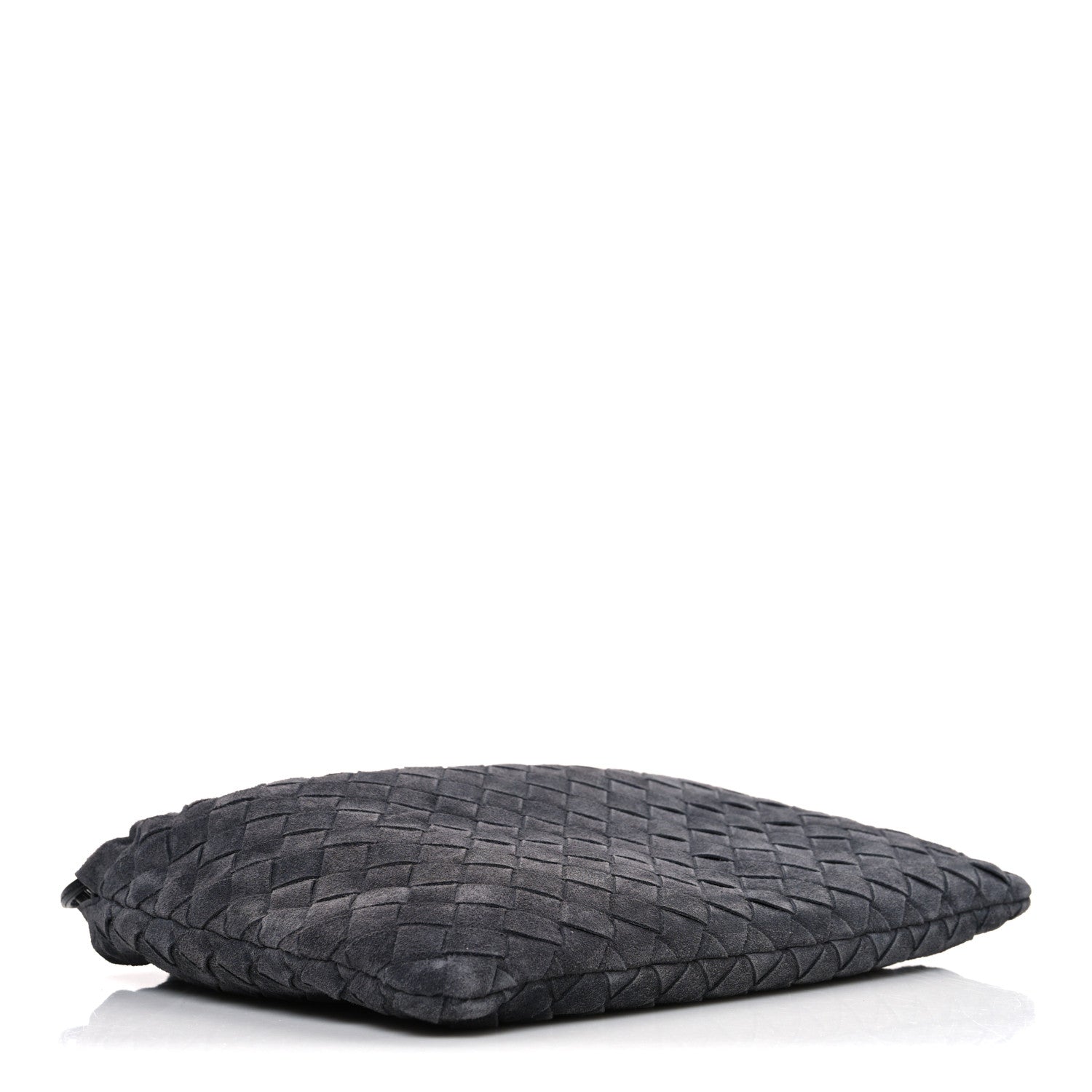 Suede Calfskin Intrecciato Medium Dustbag Grey