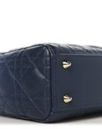 Lambskin Cannage Gradient Small My ABCD1OR Lady D1OR Indigo Blue