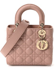 Lambskin Cannage Small Lucky Badges My Lady D1OR Fard