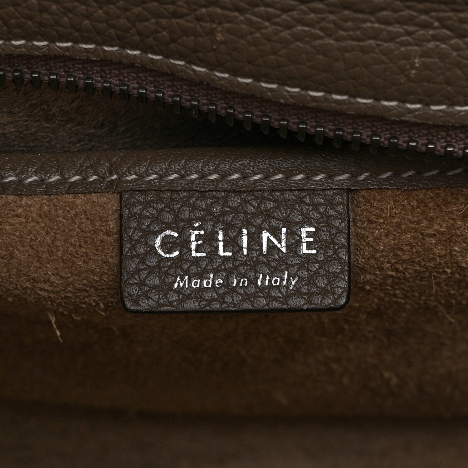 Drummed Calfskin Nano Luggage Souris