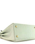 Matte Alligator Kelly Retourne 28 Vert D'eau